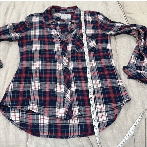 RAILS Hunter long sleeve plaid shirt Malia Tate Teenwolf Sz S - Picture 10 of 15